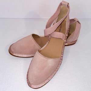 Lucky Brand Women's Espadrille Flats Ankle Strap Balletcore Shoes Size 12